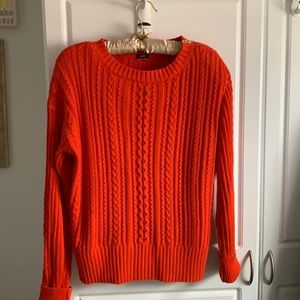 J.crew orange spring sweater.